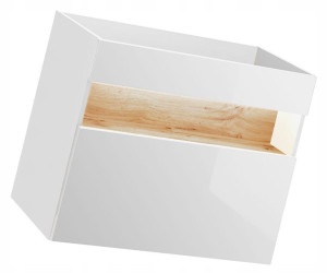 Szafka Łazienkowa Pod Umywalkę 80 Cm === Biała Led