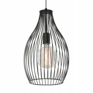 Metalowa Lampa Wisząca Styl Industrialny == Czarna