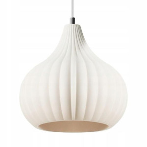 Lampa Wisząca Ceramiczna Do Salonu I Sypialni Biel