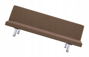 Sofa Rozkładana Brązowa Minimalistyczna Nowa