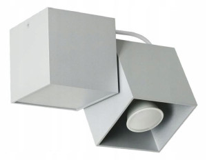 Lampa Sufitowa Regulowana Halogenowa === Popielata