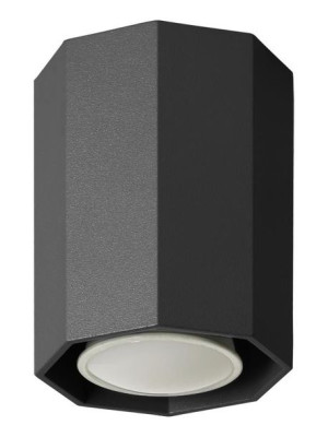 Kuchenna Lampa Sufitowa Halogenowa Metalowa Czarna