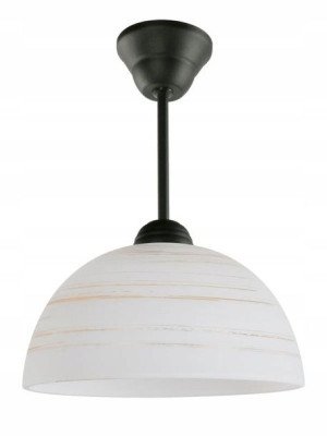 Szklana Lampa Wisząca Żyrandol Do Pokoju == Czarny
