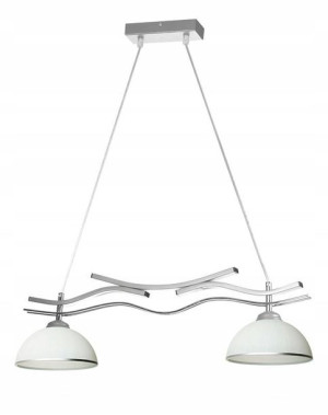 Lampa Wisząca Do Kuchni I Jadalni 2 Szklane Klosze