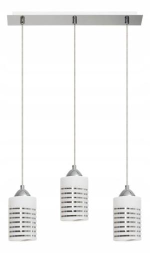 Lampa Wisząca Do Biura Nowoczesna Szklana 3 Klosze
