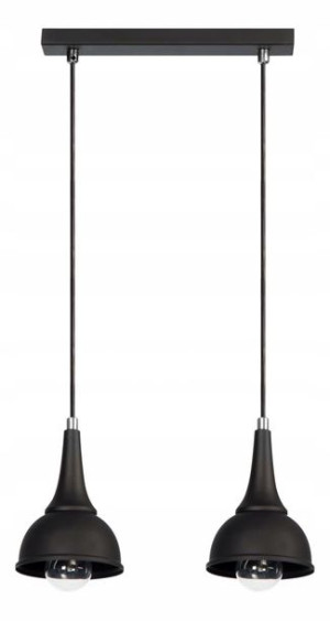 Loftowa Lampa Do Salonu Sypialni Jadalni == Czarna