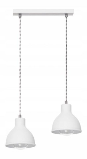 Długa Lampa Wisząca Do Sypialni Salonu Loft Biała