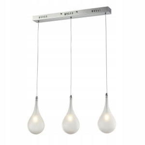 Halogenowa Lampa Wisząca Do Kuchni Jadalni Szklana