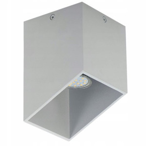 Lampa Sufitowa Plafon Halogenowy Nowoczesny Popiel