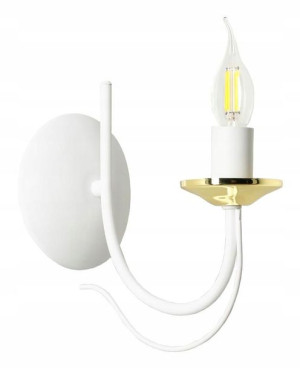 Kinkiet Świecznik Lampa Ścienna Klasyczny Stylowy
