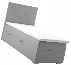 Pojedyncze Łóżko Boxspring Z Pojemnikiem == 90x200