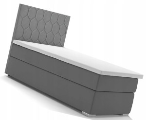 Pojedyncze Łóżko Boxspring Z Pojemnikiem == 90x200