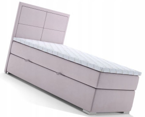 Pojedyncze Łóżko Boxspring Z Pojemnikiem == 90x200
