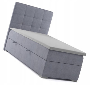 Pojedyncze Łóżko Boxspring Z Pojemnikiem == 90x200
