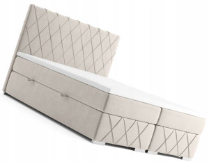 Łóżko Dwuosobowe Box Spring Z Pojemnikiem 160x200