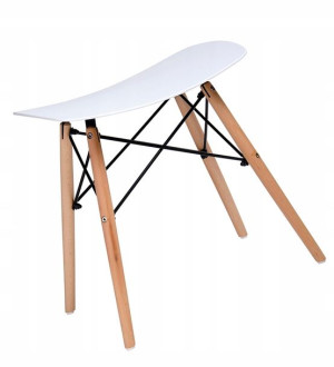 Taboret Kuchenny W Stylu Skandynawskim ===== Biały