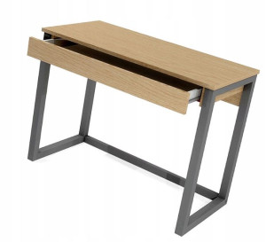 Drewniane Biurko W Stylu Industrialnym = =do Pracy