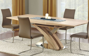 Duży Stół Rozkładany Nowoczesny 220x90 Dąb Sonoma
