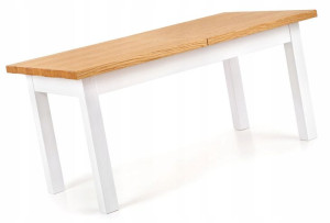 Stół 160x90 Do 250x90 Rozkładany Dąb Miodowy Biały