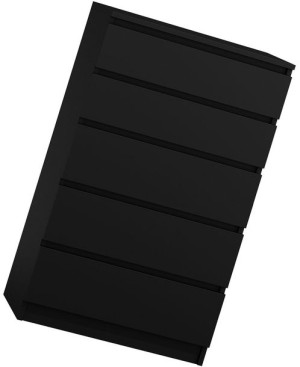 Stojąca Komoda === 5 Szuflad Wysoka Duża == Czarna