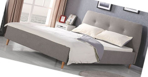 Cudowne === Łóżko Dolis == Popielate 160x200 Szare