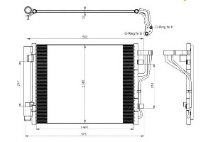 Skraplacz Klimatyzacji Kia Ceed Crdi 06- Nrf