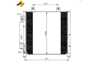Skraplacz Klimatyzacji Opel Agila 00- Nrf