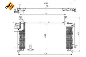 Skraplacz Klimatyzacji Suzuki Liana 02- Nrf