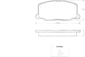 Klocki Hamulcowe Toyota Camry 87-92 Z Czuj. A.b.s.