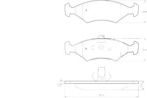 Klocki Hamulcowe Ford Fiesta 95-00 A.b.s.