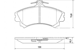 Klocki Hamulcowe Mitsubishi Carisma 95-00 A.b.s.