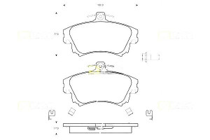Klocki Hamulcowe Volvo S40 V40 97 Mitsubishi Caris