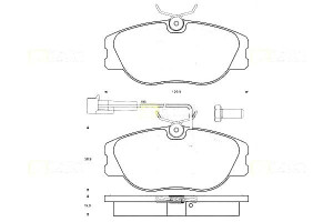 Klocki Hamulcowe Alfa Romeo 75 Gtv 155 1xczuj Kpl