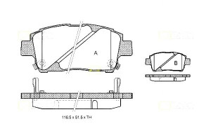 Klocki Hamulcowe Toyota Celica Yaris Yaris Verso K