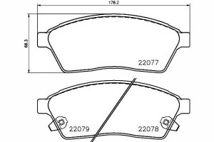 Klocki Hamulcowe Cadillac Srx 2.8/3.0/3.6 01.09- T