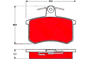 Klocki Hamulcowe Vw Tył A80 100 A4 Trw