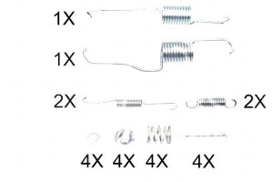 Sprężynki Do Szczęk Ham. Toyota Rav 4 00-05 A.b.s.