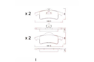 Klocki Hamulcowe Jeep Grand Cherokee 99-05 Tył Zim