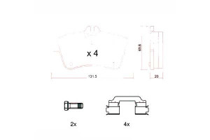 Klocki Hamulcowe Mercedes W245 B-klasa 04-11 Zimme