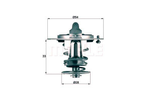 Termostat Hyundai Kia Mahle