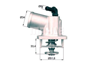 Termostat Opel 92c 1,6 16v Mahle