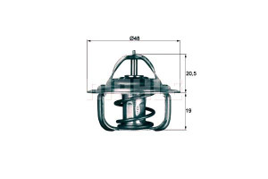 Termostat Daewoo 87c 1,4 1,6 Mahle