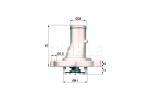 Termostat Fiat 87c 1,1 1.2 Palio Punto Uno Mahle