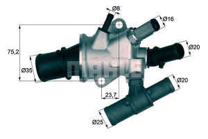 Termostat Fiat 88c Doblo 1,9jtd Mahle