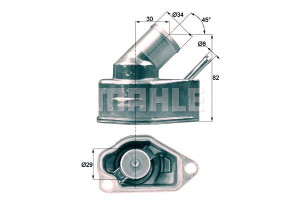 Termostat Opel 92c Astra Mahle