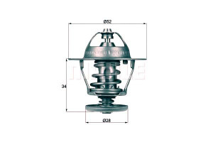 Termostat Ford 2,2tdci Citroen Peugeot 2,2hdi Mahl