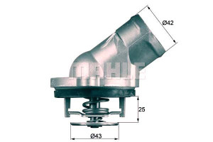 Termostat Mercedes 87c M112 96- Mahle