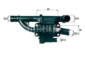 Termostat Citroen Fiat Ford Peugeot Mahle