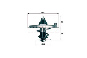 Termostat Bmw 85c E32 E34 E38 Mahle