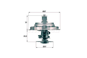 Termostat Vw 87c Volvo Mahle